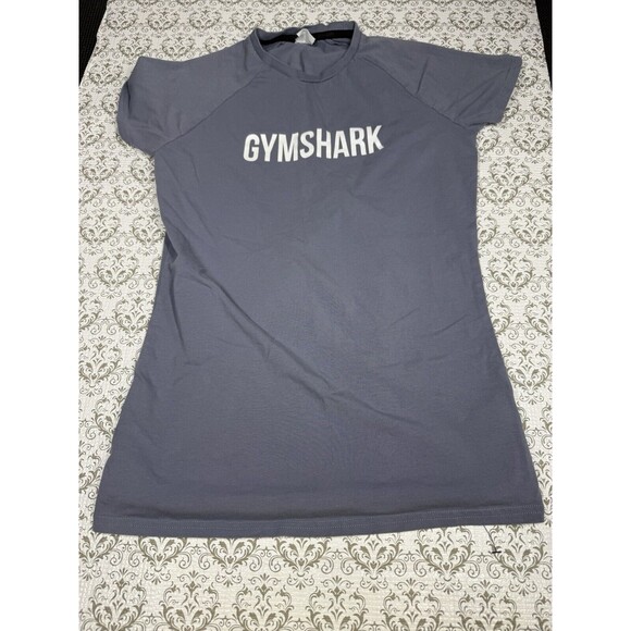Gymshark Women's‎ T-Shirt S Blue Purple Graphic 100% Other Basic - Picture 1 of 6
